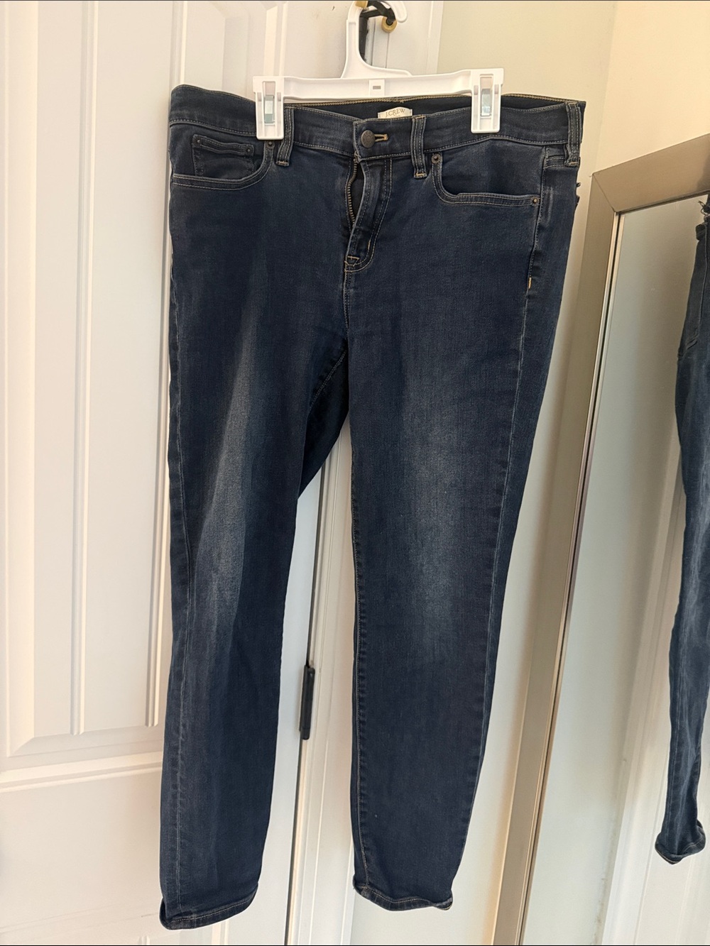 J. Crew Women's Skinny Jeans in Dark Blue Wash